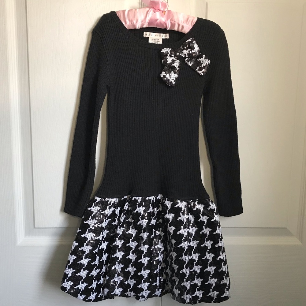 Max Studio Girls Sequin Sweater Dress